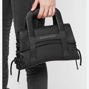Maniere De Voir lace up vegan leather bag
